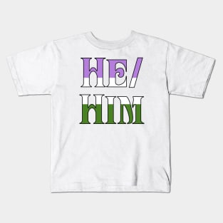 Genderqueer He/Him Kids T-Shirt